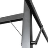 Pergola med uttrekkbar tak gråbrun 589x292x230 cm