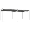 Pergola med uttrekkbar tak antrasitt 589x292x230 cm