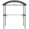 Grilltelt med sidehyller antrasitt 220x115x230 cm stål