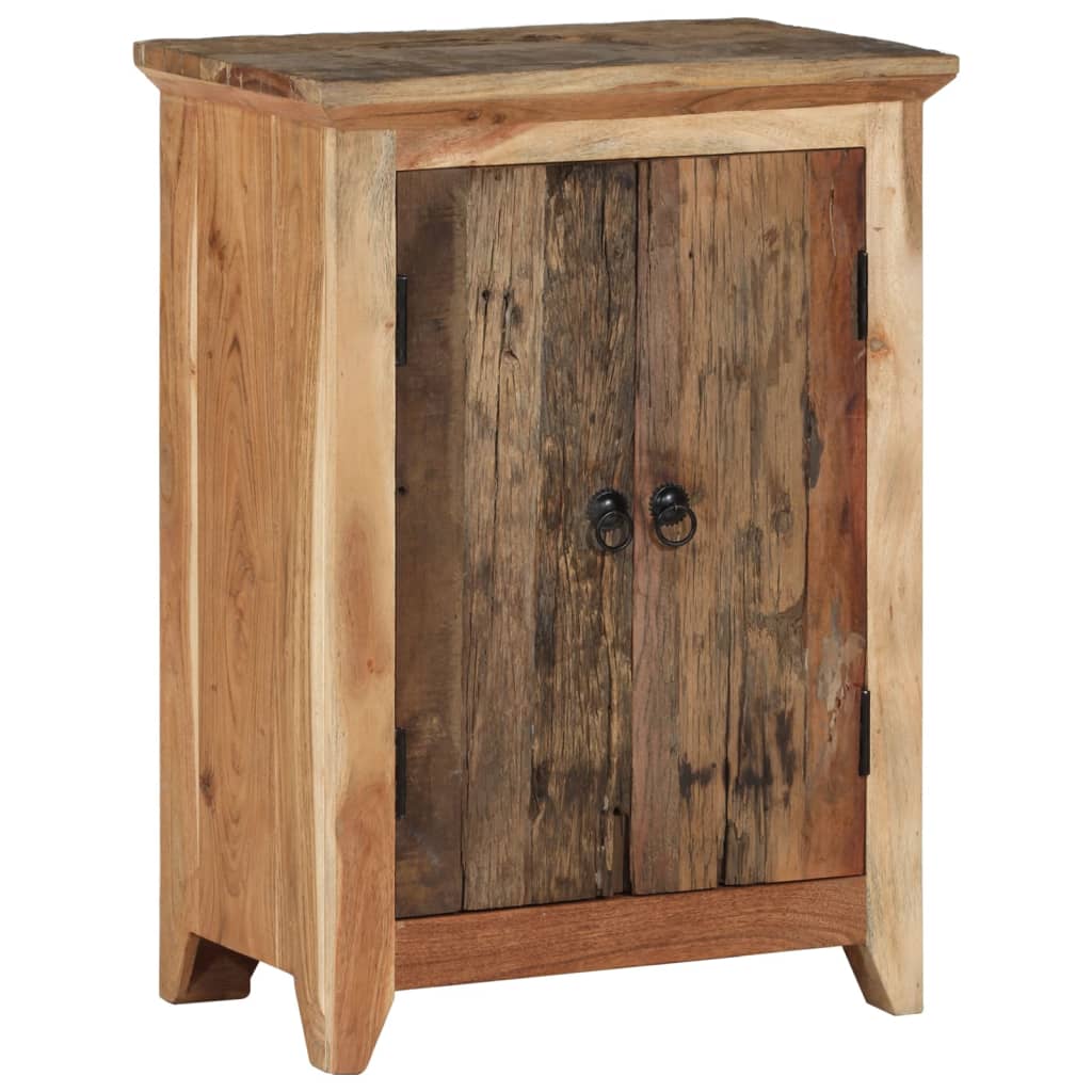 Skjenk 55x33x75 cm gjenvunnet heltre og heltre akasie vidaXL