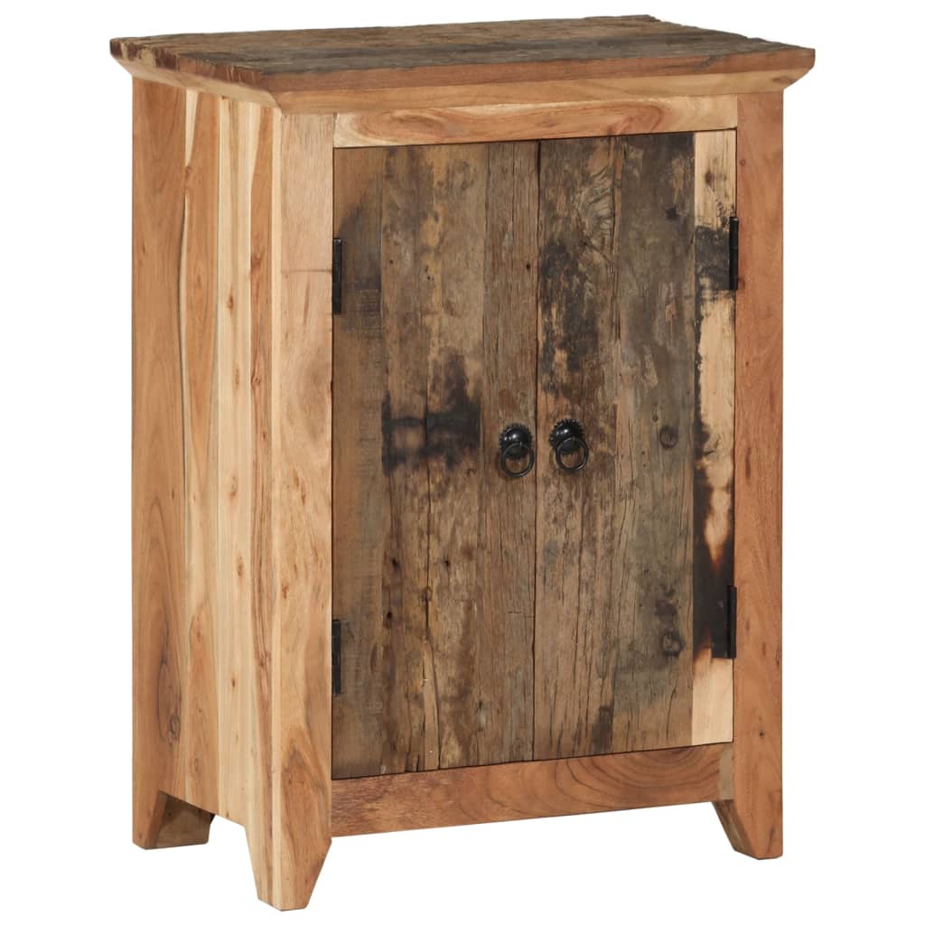 Skjenk 55x33x75 cm gjenvunnet heltre og heltre akasie vidaXL