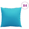 Pynteputer 4 stk turkis 60x60 cm stoff