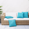 Pynteputer 4 stk turkis 60x60 cm stoff