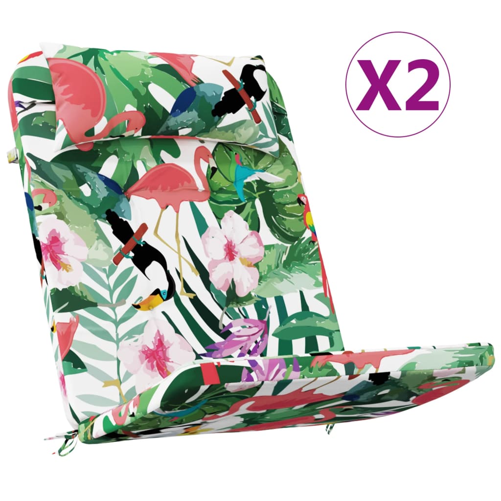 Adirondack stolputer 2 stk flerfarget oxford-stoff