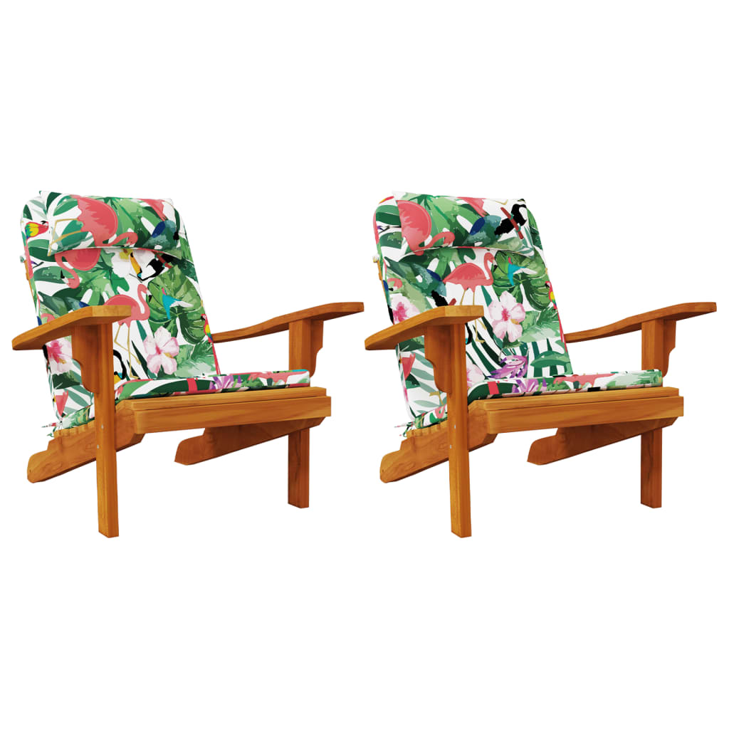 Adirondack stolputer 2 stk flerfarget oxford-stoff