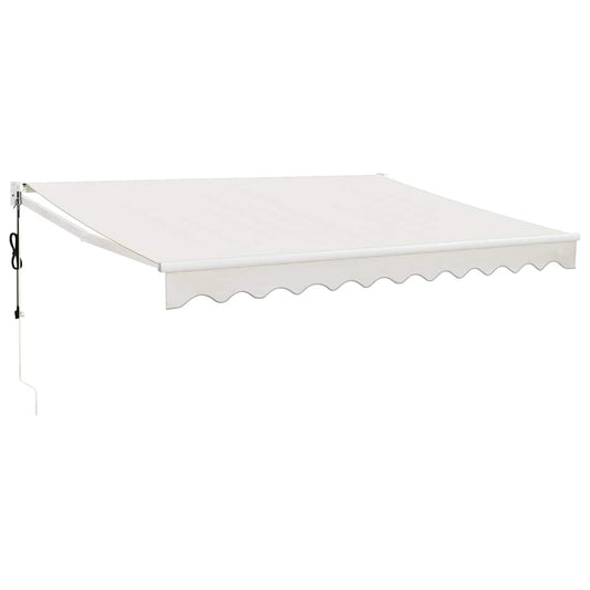 Automatisk uttrekkbar markise kremhvit 3x2,5 m vidaXL