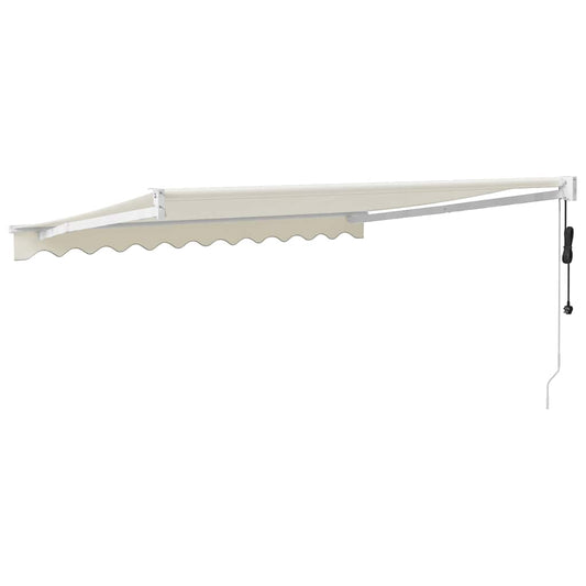 Automatisk uttrekkbar markise kremhvit 3x2,5 m vidaXL