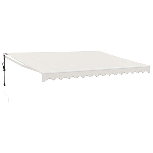 Automatisk uttrekkbar markise kremhvit 4x3 m vidaXL