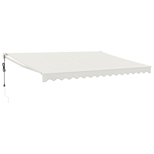Automatisk uttrekkbar markise kremhvit 4,5x3 m vidaXL