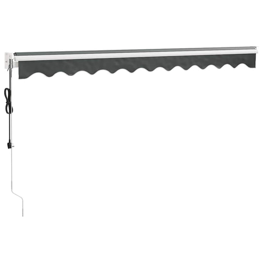 Automatisk uttrekkbar markise antrasitt 3x2,5 m vidaXL