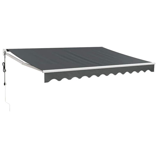 Automatisk uttrekkbar markise antrasitt 3,5x2,5 m vidaXL