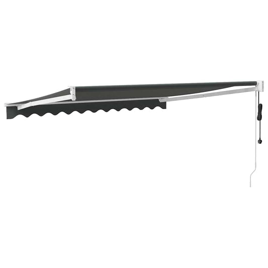 Automatisk uttrekkbar markise antrasitt 3,5x2,5 m vidaXL
