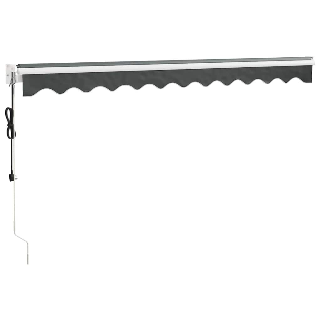 Automatisk uttrekkbar markise antrasitt 3,5x2,5 m vidaXL