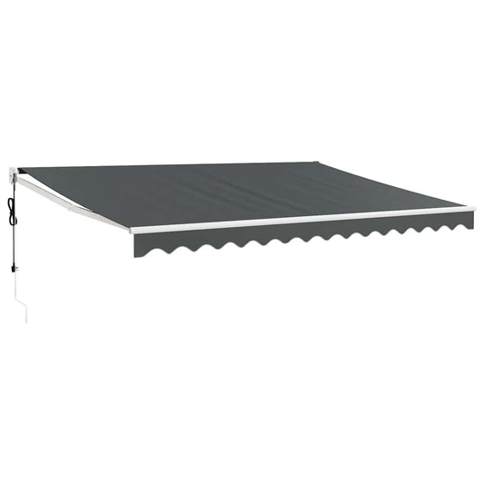 Automatisk uttrekkbar markise antrasitt 5x3 m