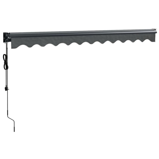 Automatisk uttrekkbar markise antrasitt 3x2,5 m
