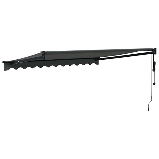 Automatisk uttrekkbar markise antrasitt 3,5x2,5 m vidaXL