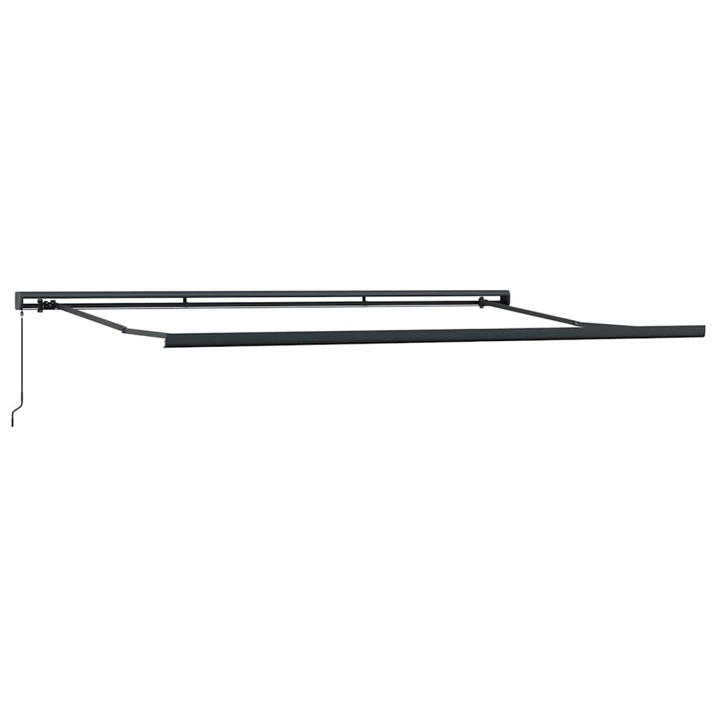 Uttrekkbar markise gul og hvit 4x3 m stoff og aluminium