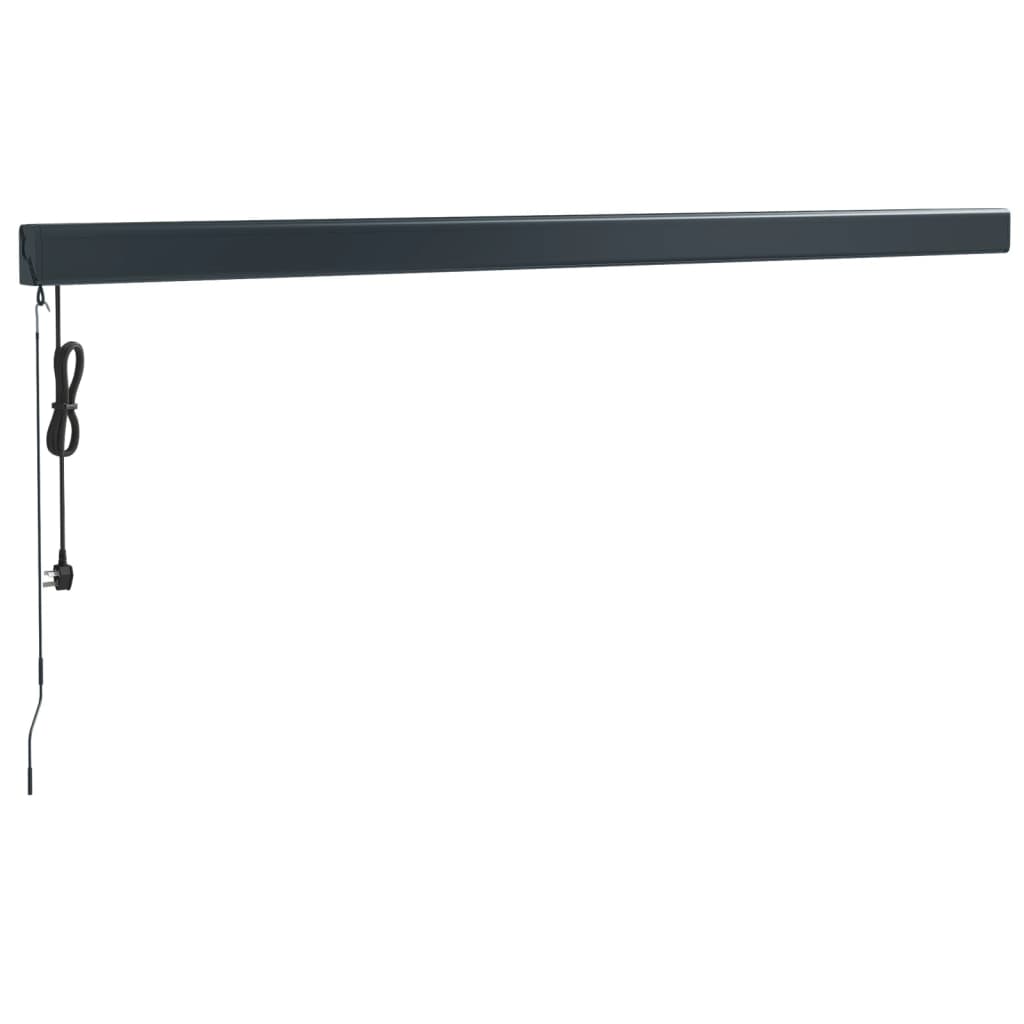 Uttrekkbar markise gul og hvit 4x3 m stoff og aluminium