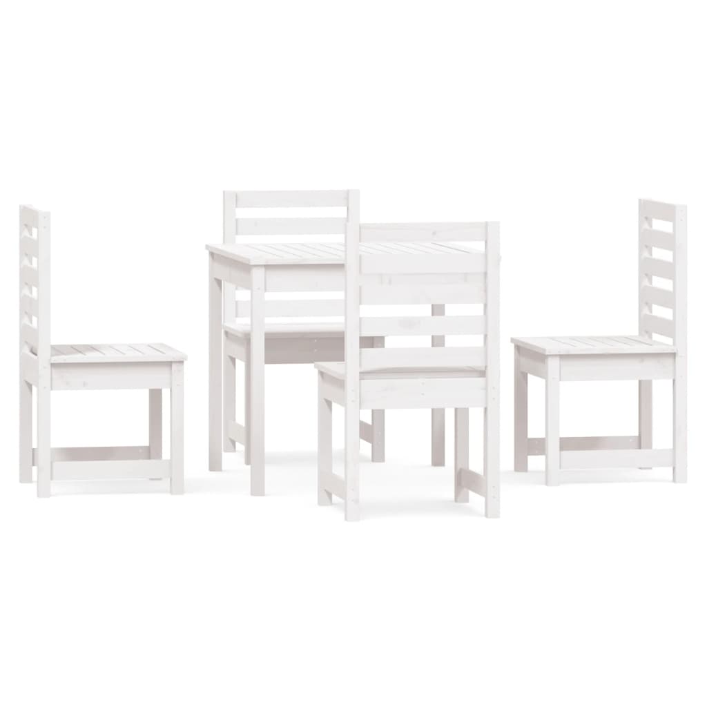 Hagespisestue 5 deler hvit heltre furu