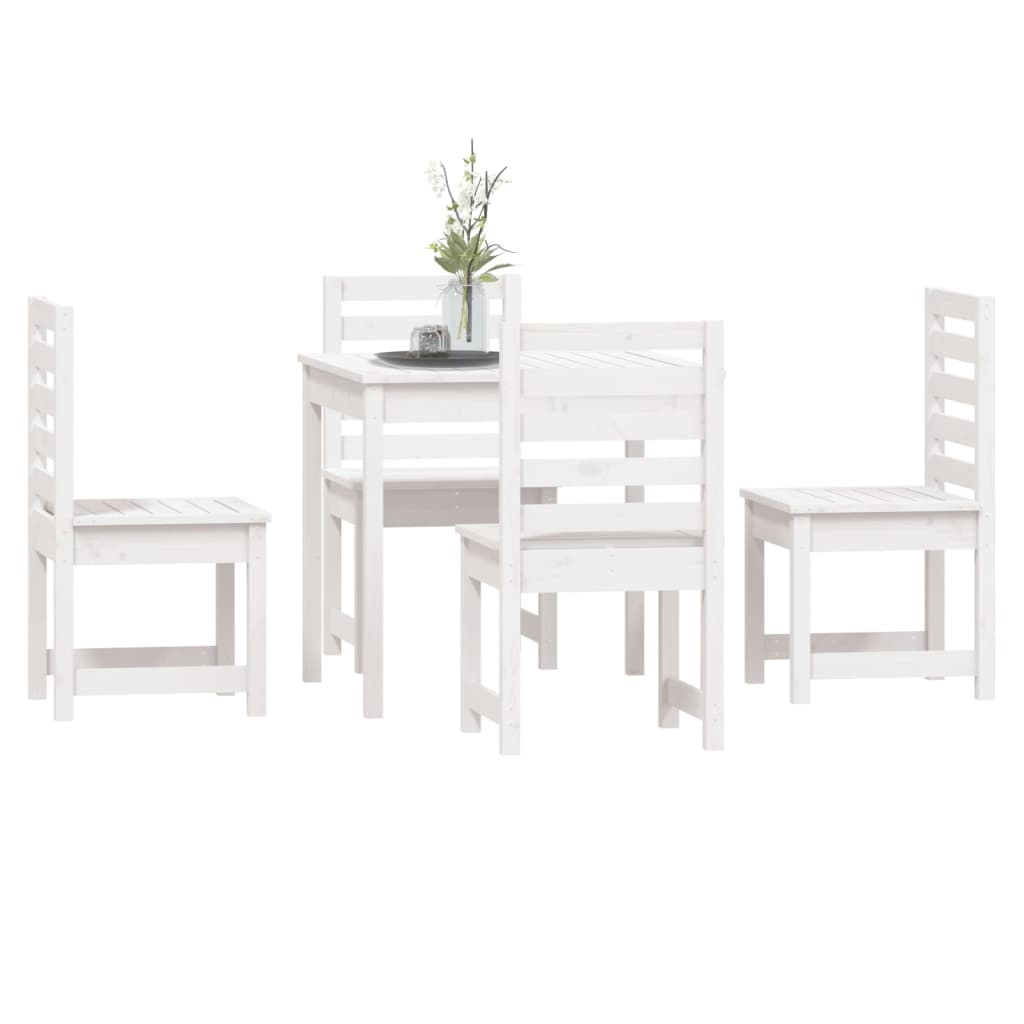 Hagespisestue 5 deler hvit heltre furu