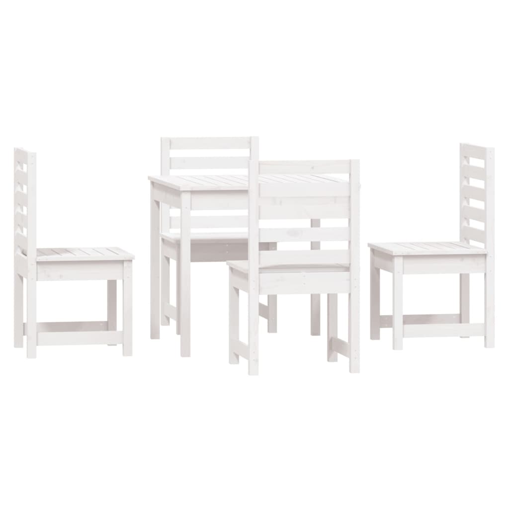 Hagespisestue 5 deler hvit heltre furu
