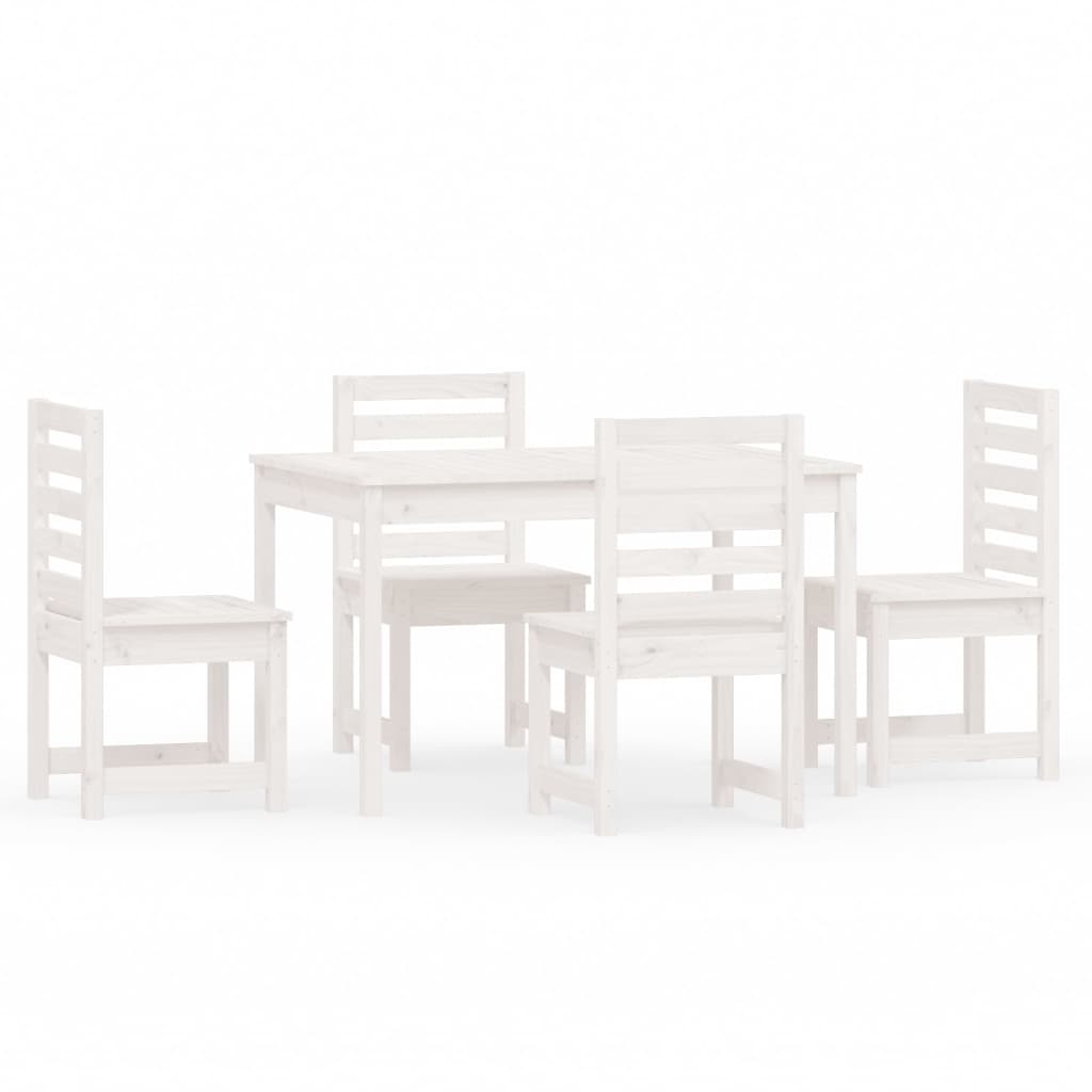 Hagespisestue 5 deler hvit heltre furu