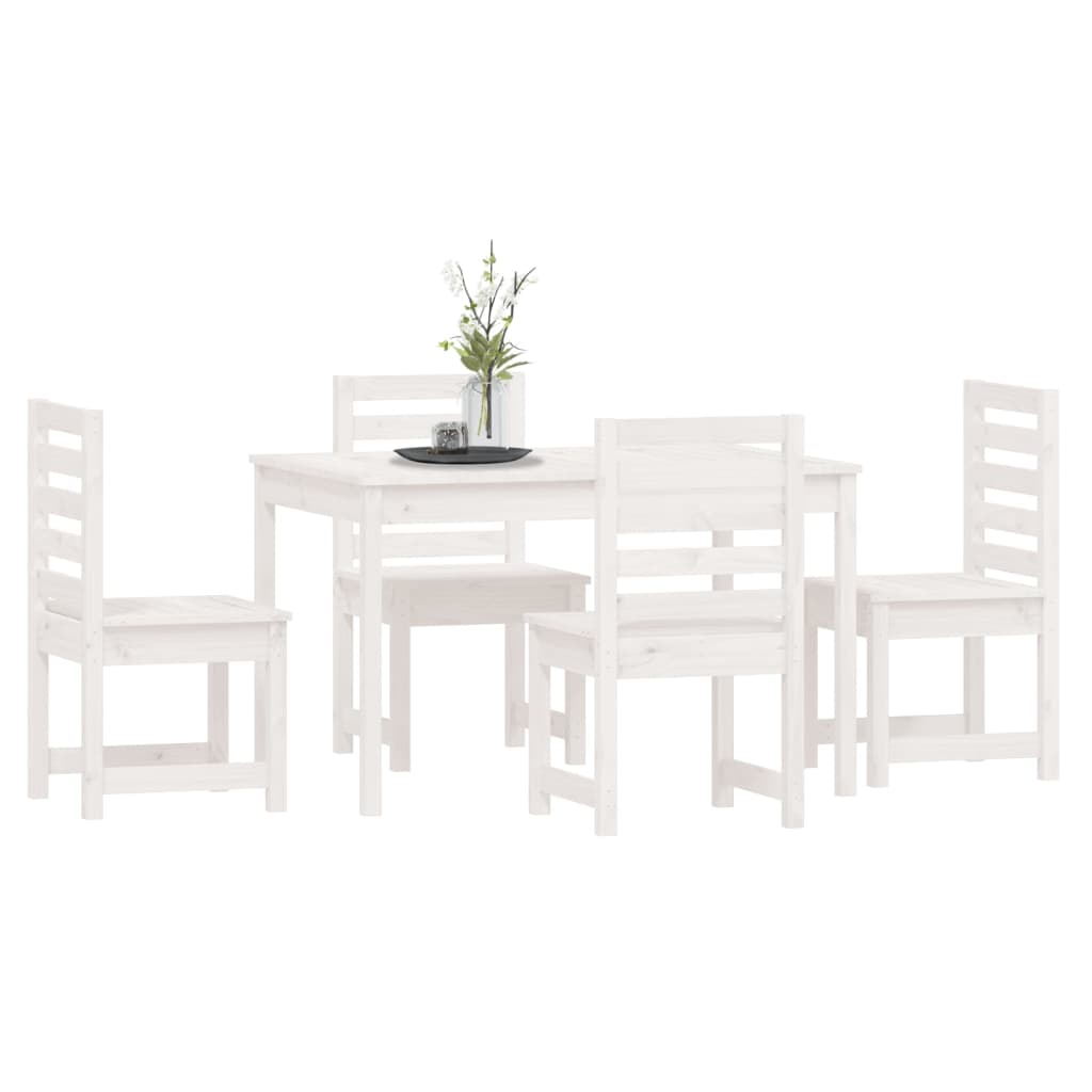 Hagespisestue 5 deler hvit heltre furu