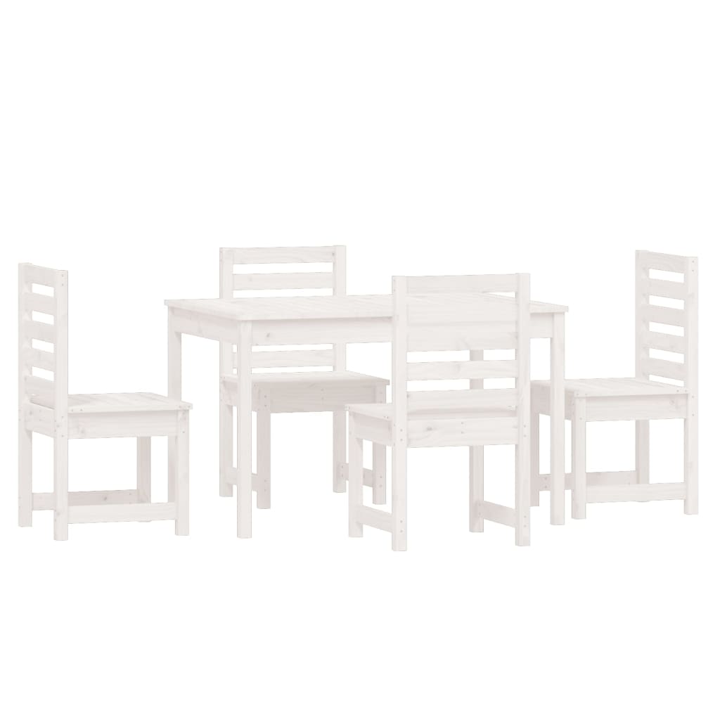 Hagespisestue 5 deler hvit heltre furu