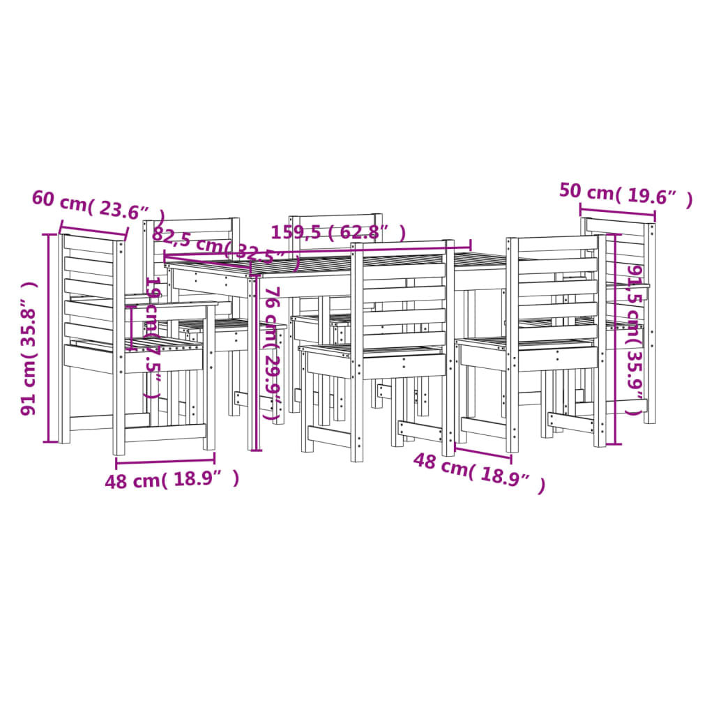 Hagespisestue 7 deler heltre furu