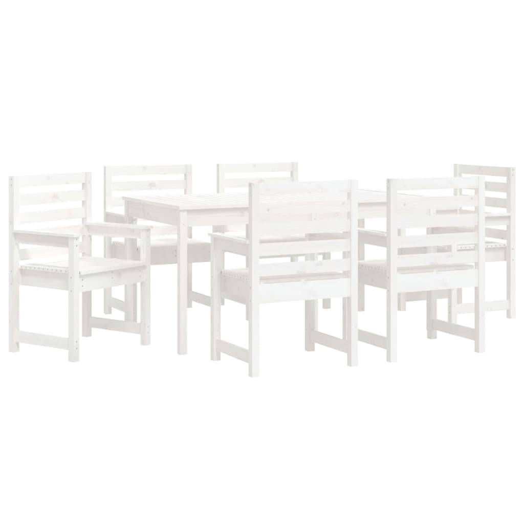 Hagespisestue 7 deler hvit heltre furu