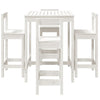 Hagebarsett 5 deler hvit heltre furu