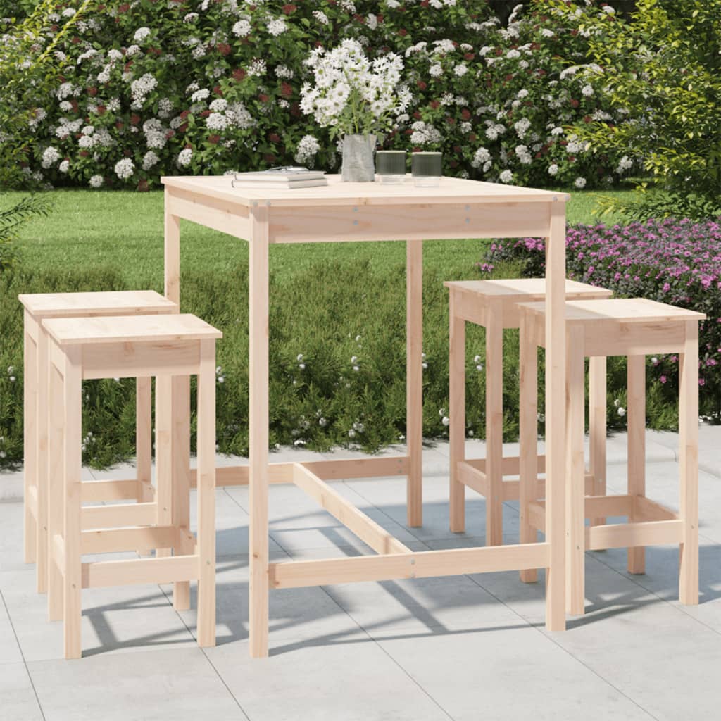 Hagebarsett 5 deler heltre furu