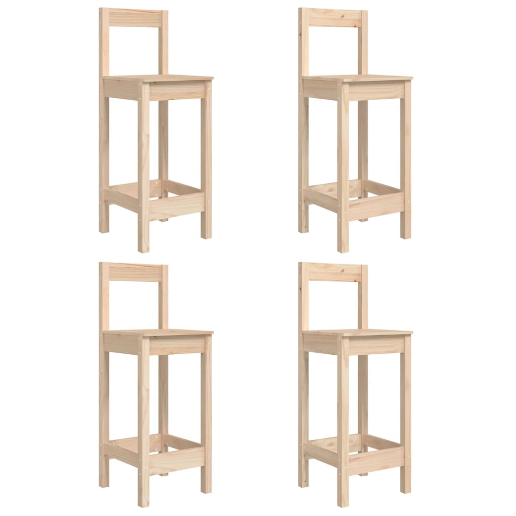 Hagebarsett 5 deler heltre furu vidaXL