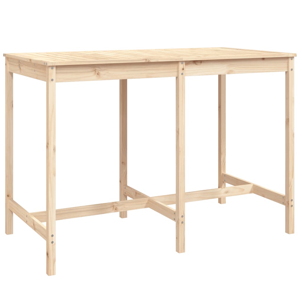Hagebarsett 7 deler heltre furu vidaXL
