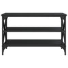 TV-benk svart 80x40x50 cm konstruert tre
