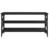 TV-benk svart 100x40x50 cm konstruert tre