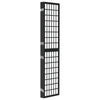 Sammenleggbar romdeler 4 paneler japansk stil 160x170 cm svart