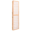 Sammenleggbar romdeler 4 paneler japansk stil 160x170 cm svart