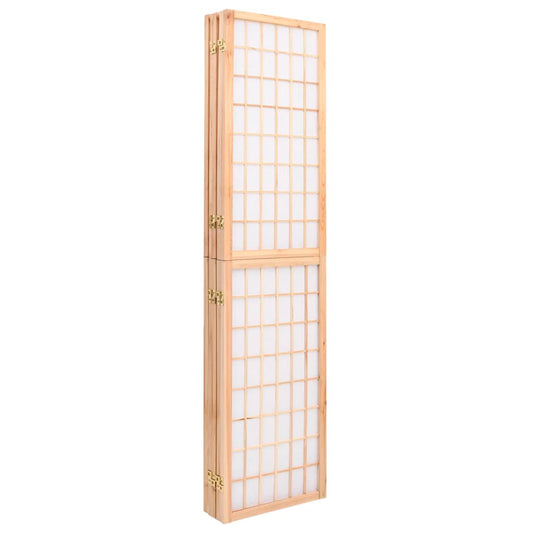 Sammenleggbar romdeler 5 paneler japansk stil 200x170 cm svart
