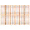 Sammenleggbar romdeler 6 paneler japansk stil 240x170 cm svart