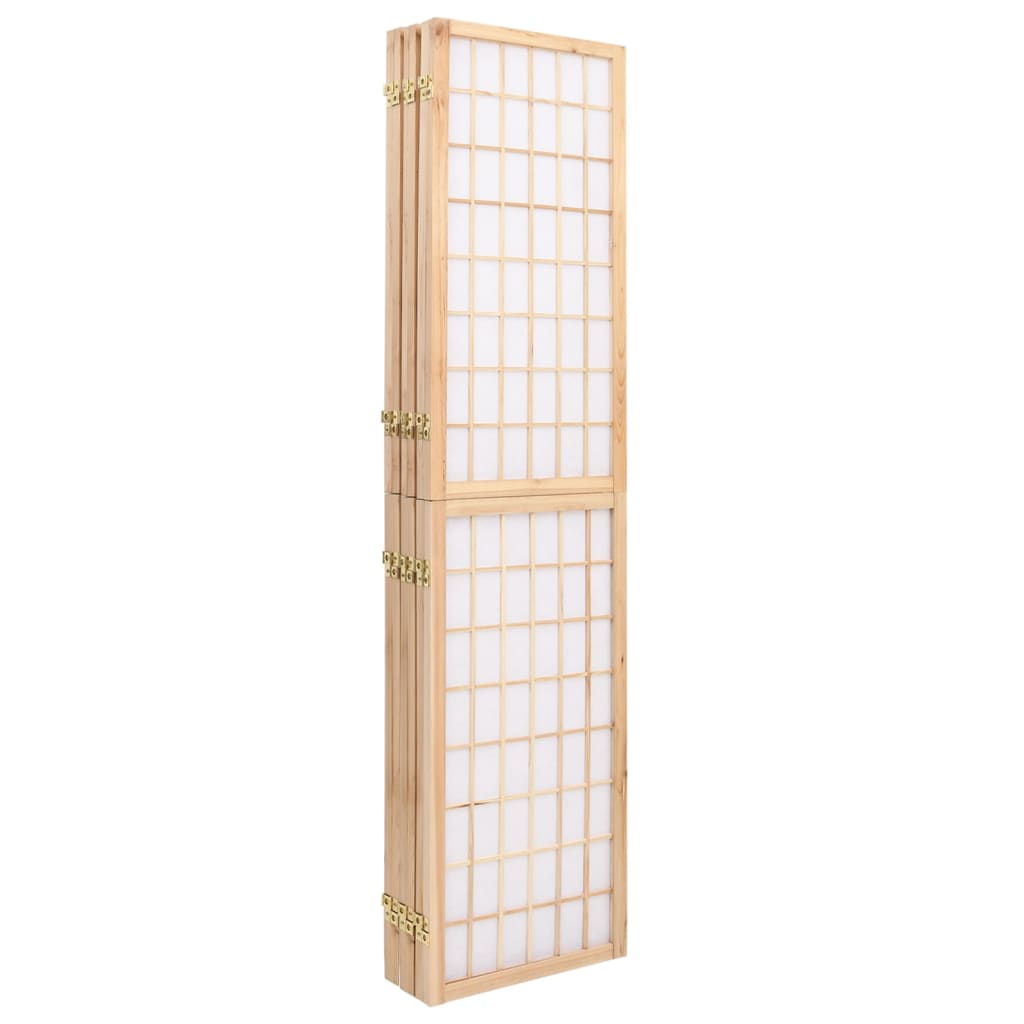 Sammenleggbar romdeler 6 paneler japansk stil 240x170 cm svart
