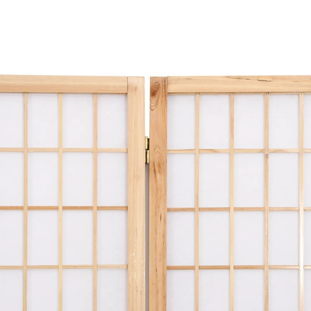 Sammenleggbar romdeler 6 paneler japansk stil 240x170 cm svart