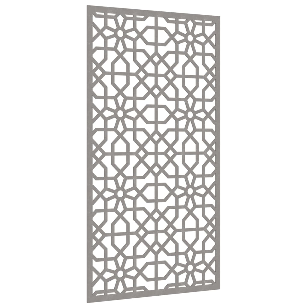 Veggdekorasjon til hage 105x55 cm cortenstål maurisk design