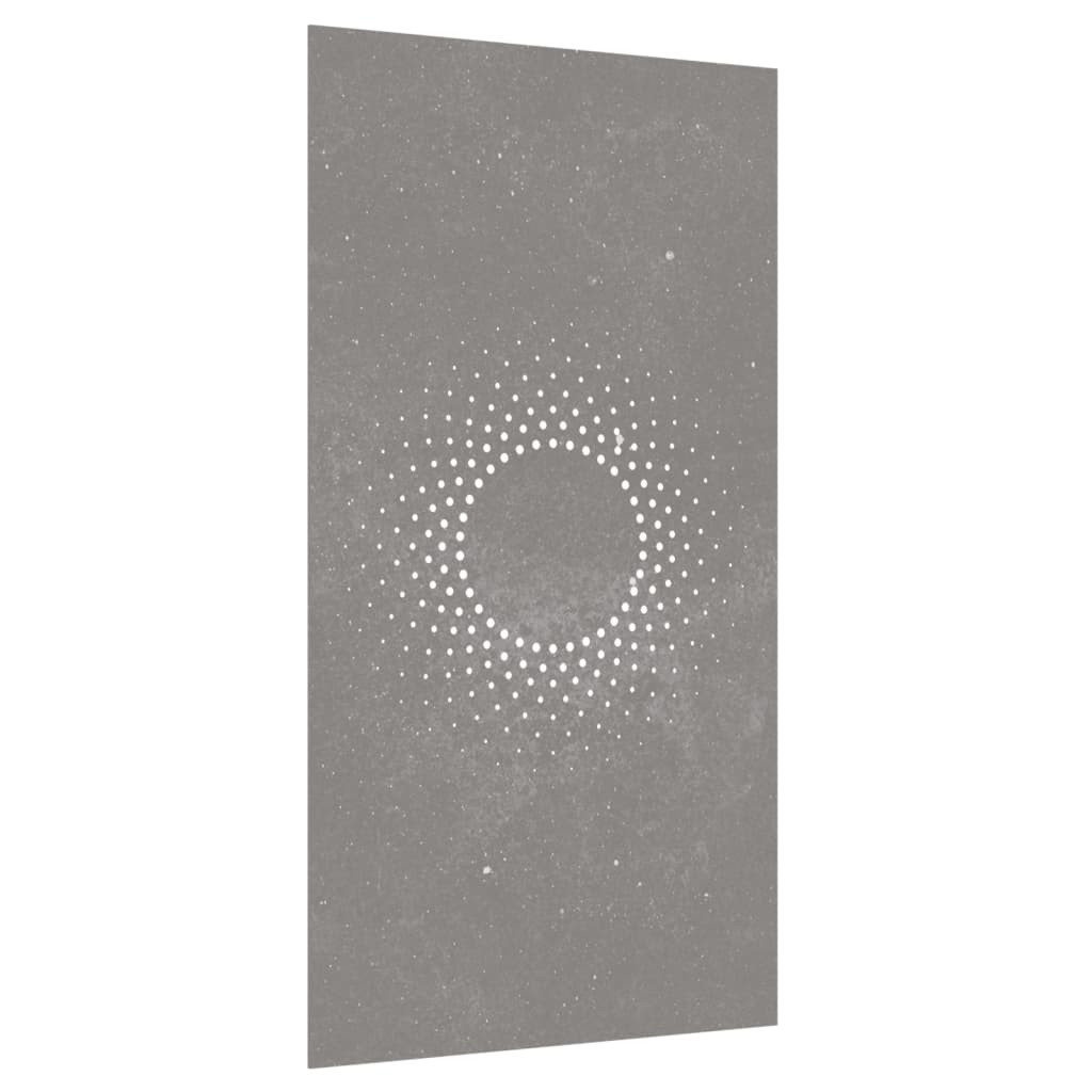 Veggdekorasjon til hage 105x55 cm cortenstål soldesign