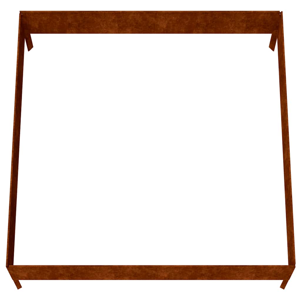 Høybed 100x100x33,5 cm cortenstål