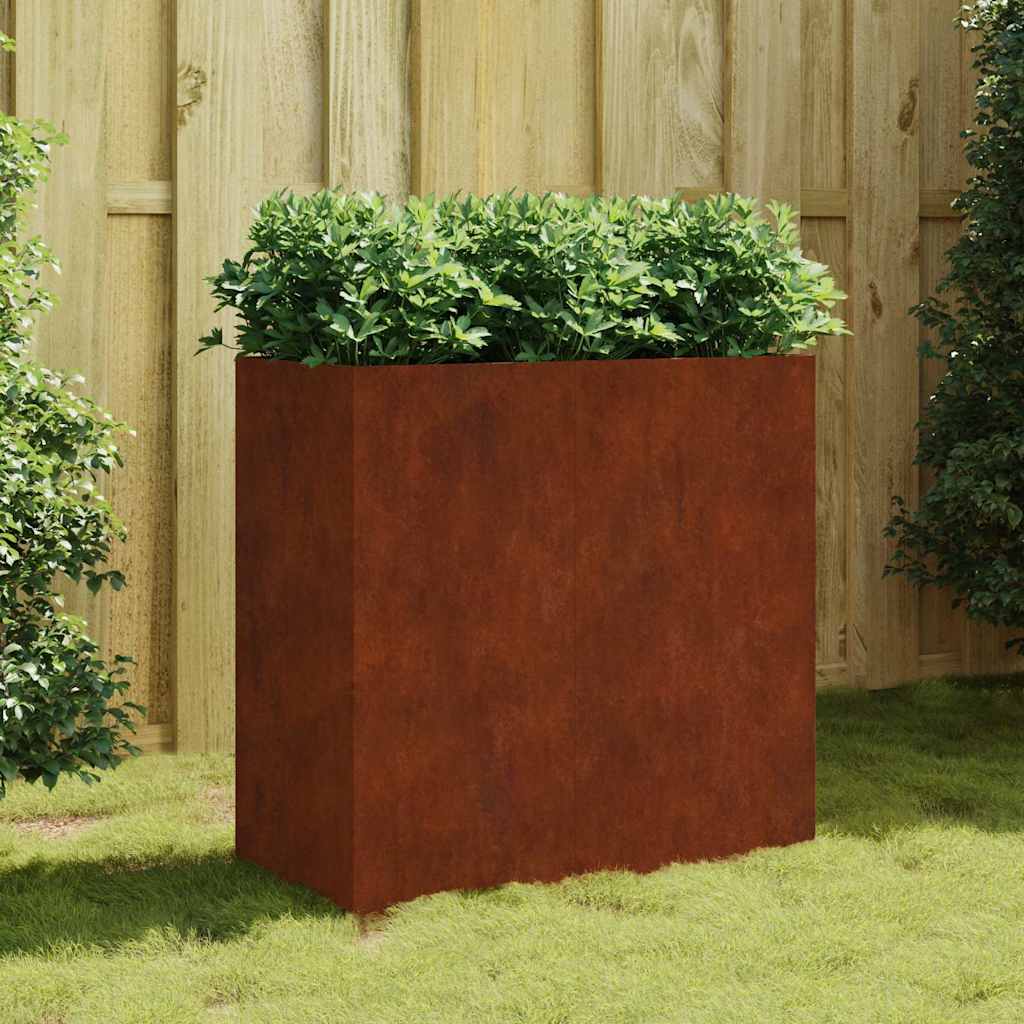 Plantekasse 40x80x80 cm cortenstål