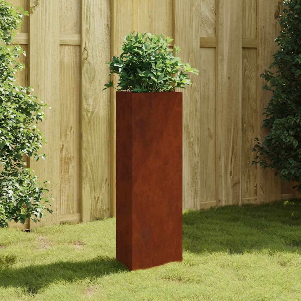 Plantekasse 30x26x75 cm cortenstål