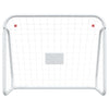 Fotballmål med nett hvit 125x96x60 cm stål og polyester