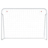 Fotballmål med nett hvit 214x75x152 cm stål og polyester