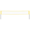 Badmintonnett gul og svart 600x155 cm PE stoff